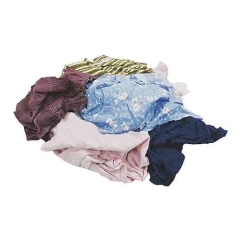 Buffalo Industries Recycled Multicolored T-Shirt Cloth Rags | 25 lb All-Purpose Cleaning Rag Made from Recycled Materials thumbnail 1
