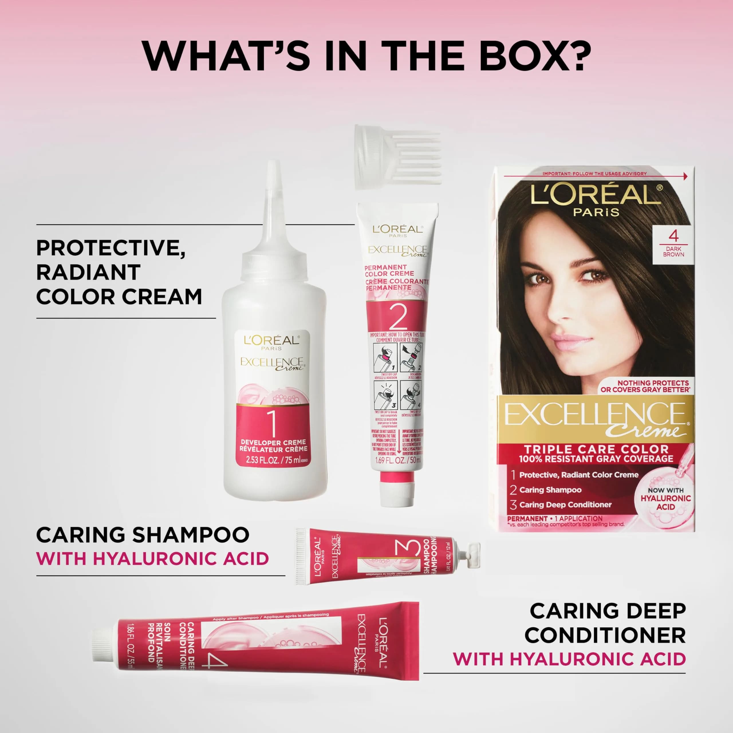 L'Oreal Paris Excellence Crème Permanent Hair Dye 9 Light Natural Blonde | Triple Care Color with Hyaluronic Acid thumbnail 4