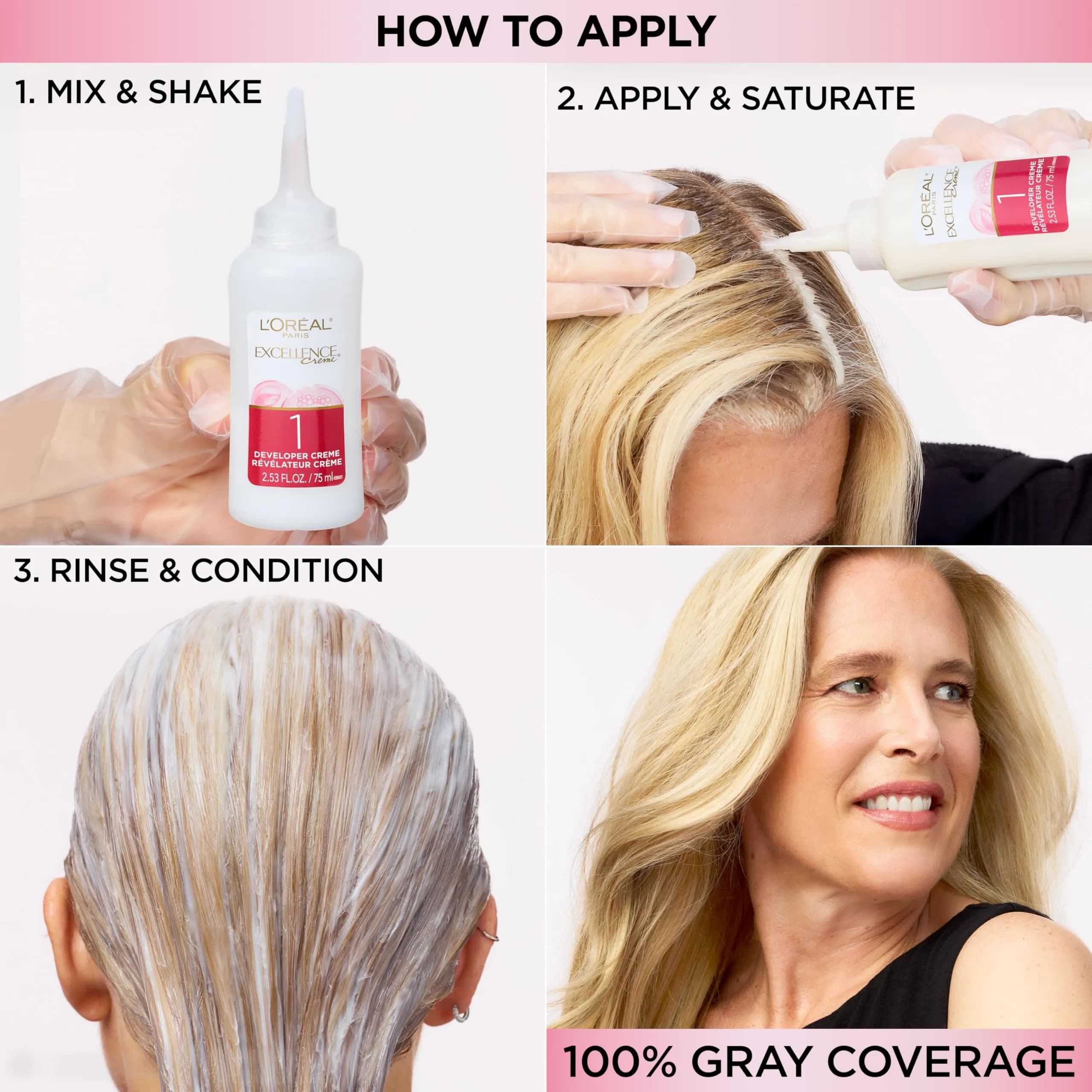 L'Oreal Paris Excellence Crème Permanent Hair Dye Medium Golden Blonde | Triple Care Color Routine with Hyaluronic Acid thumbnail 5