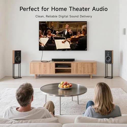 Cable Matters Premium Short Optical Audio Cable, Toslink Cable, 3ft | High-Fidelity Digital Connection thumbnail 6