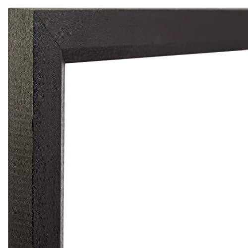 Craig Frames 7171610BK Wood Grain Finish 6x7-Inch Picture Frame | Solid Black thumbnail 3