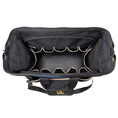 Custom Leathercraft PB1553 19" Molded Base Contractor's Tool Bag | Heavy-Duty, Water-Resistant, 13 Pockets thumbnail 8