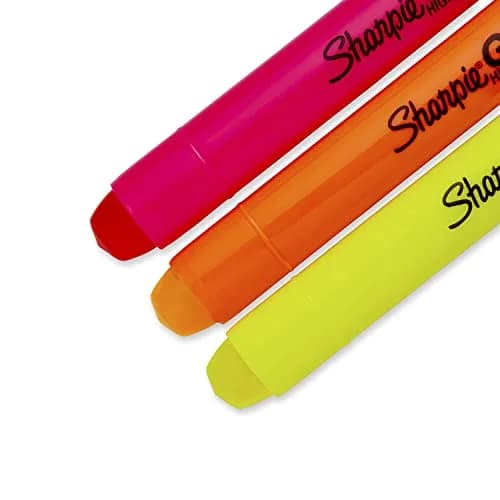 Sharpie Gel Highlighters, 3 Assorted Fluorescent Colors | Smear-Proof, Ink-Free, Long-Lasting Highlighting thumbnail 3