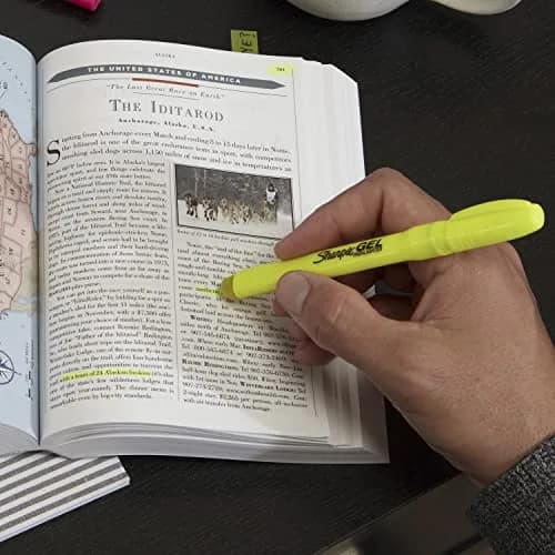 Sharpie Gel Highlighters, 3 Assorted Fluorescent Colors | Smear-Proof, Ink-Free, Long-Lasting Highlighting thumbnail 4