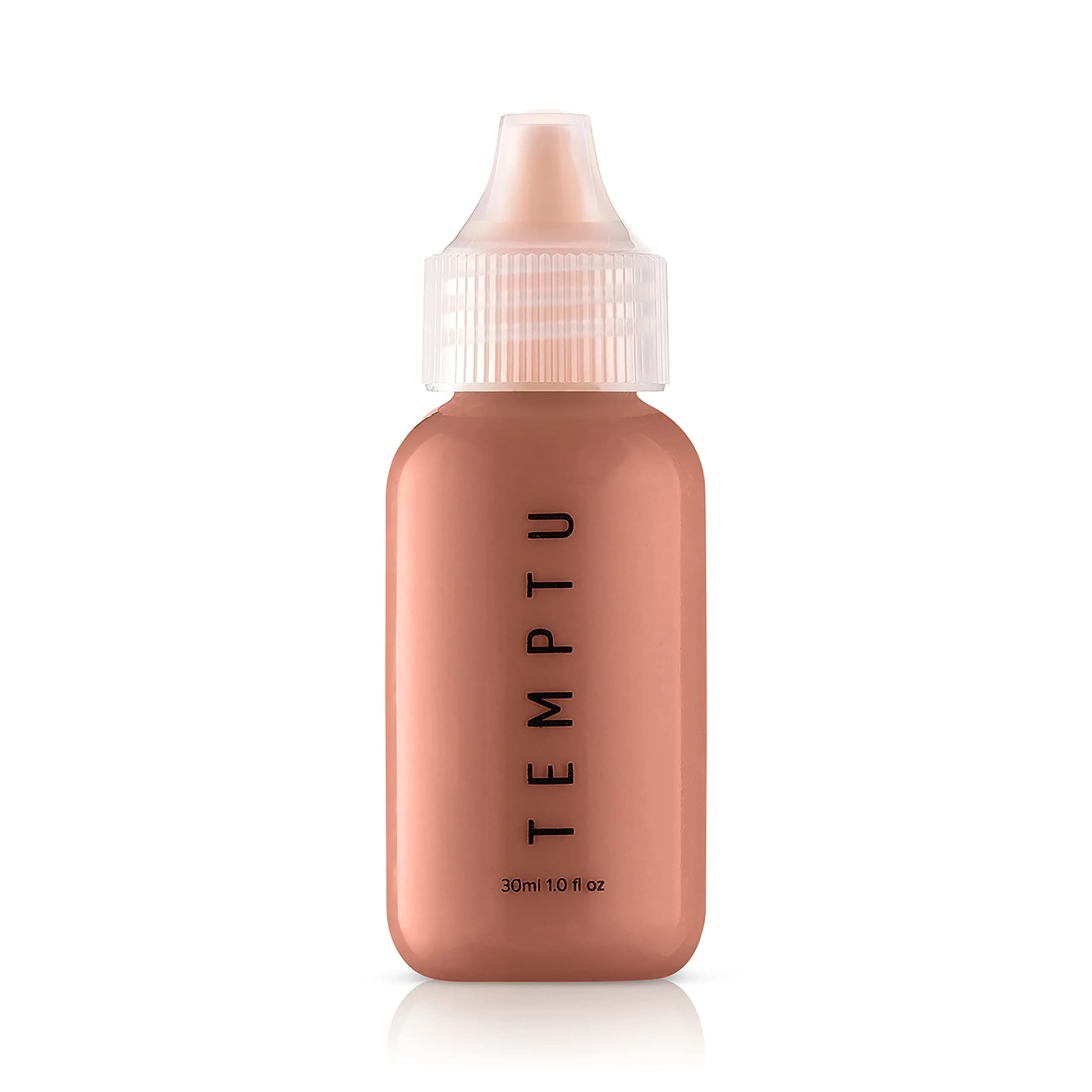 TEMPTU S/B Silicone-Based Airbrush Foundation - 010 Cappuccino 1 Fl Oz | Dewy, Long-Lasting, Custom Shades — 008 Clay / 1 Fl Oz