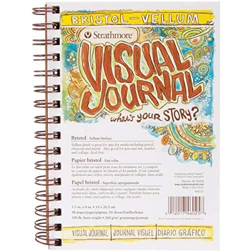 Strathmore 300 Series Visual Bristol Journal 5.5"x8.5" Vellum Wire Bound 24 Sheets thumbnail 1