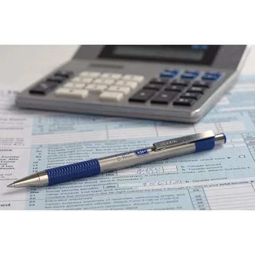 Zebra F-301 Ballpoint Retractable Pen, Black Ink, Medium Point | Stylish stainless steel design for smooth writing thumbnail 2