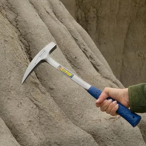 Estwing Rock Pick Geology Hammer 624g (22 oz) with Pointed Tip & Shock Reduction Grip | Forged Steel Head thumbnail 6