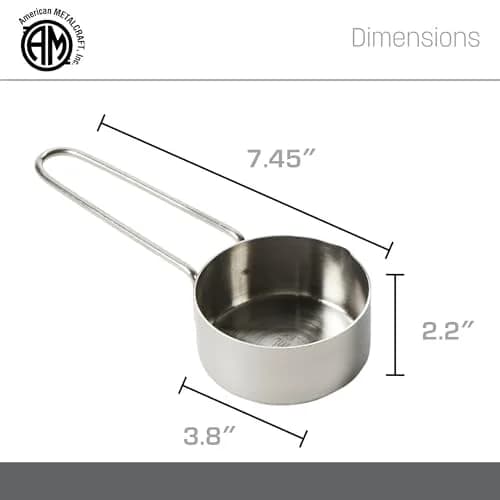 American Metalcraft 1-1/2 Cup Stainless Steel Measuring Cup | Durable, Precise & Rust-Resistant thumbnail 4