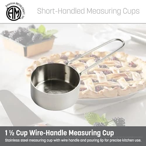 American Metalcraft 1-1/2 Cup Stainless Steel Measuring Cup | Durable, Precise & Rust-Resistant thumbnail 2