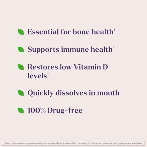 Natrol Vitamin D3 2000 IU Fast Dissolve | Bone & Immune Support, 90 Tablets thumbnail 2