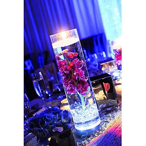 WGVI Thick Weighted Clear Cylinder Glass Vases 3" W x 12" H | Elegant Floral Display thumbnail 5