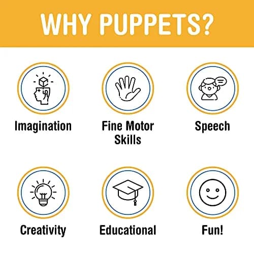 Silly Puppets 38" Wrap Around Monkey Puppet | Ventriloquist Style with Movable Mouth thumbnail 4