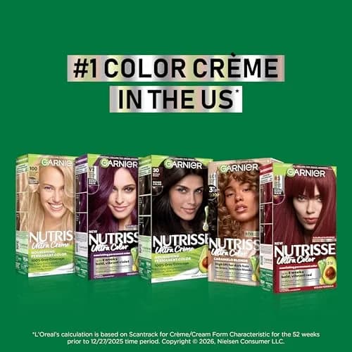 Garnier Nutrisse Ultra Color Permanent Hair Dye BL21 Blue Black (Blackberry Mojito) | Vegan & Cruelty-Free thumbnail 8