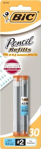 BIC Pencil Lead Refills Fine Point 0.5mm | Smudge-Free & Erasable, 30ct thumbnail 1