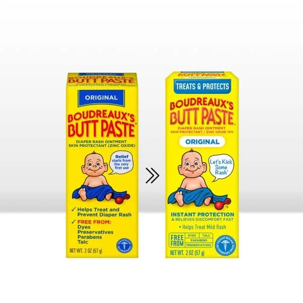 Boudreaux's Butt Paste Original Diaper Rash Ointment 12 oz (2 oz Tubes, Pack of 6) | Pharmacist-Developed Skin Protectant thumbnail 4