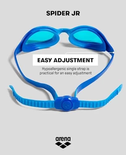 ARENA Unisex Youth Spider Junior Swim Goggles Ages 6-12 | Anti-Fog, No-Leak, Easy Adjust Strap thumbnail 7