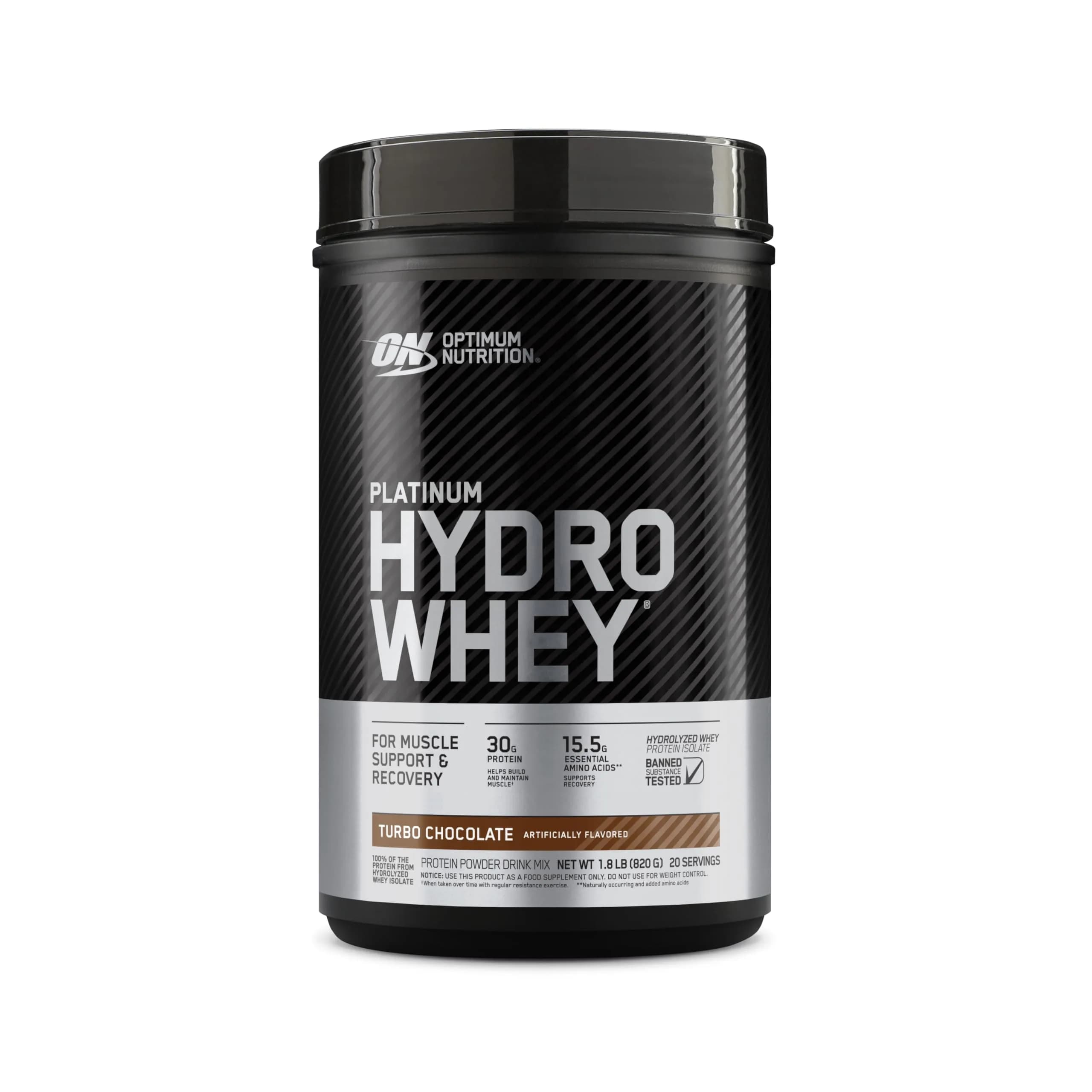 Optimum Nutrition TURBO CHOCOLATE protein powder tub Whey concentrate 20 servings