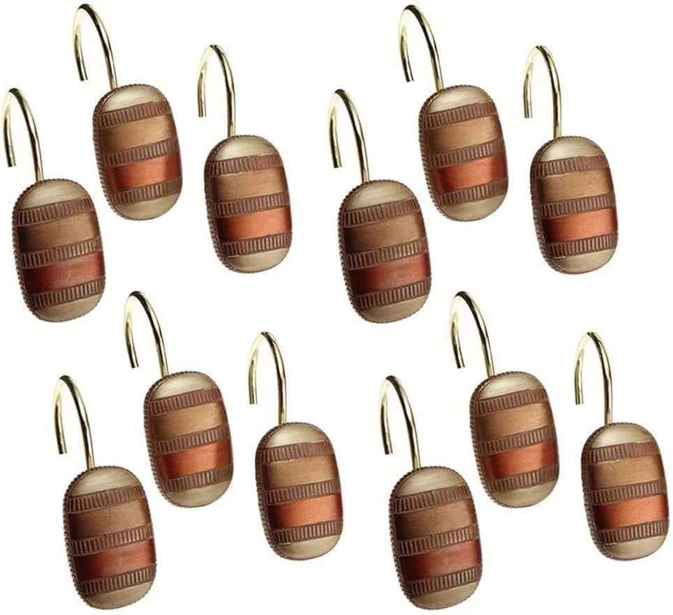 Popular Bath Contempo Shower Hooks 2 in x 2 in | Modern Classic Spice Design (70-120 chars) thumbnail 3