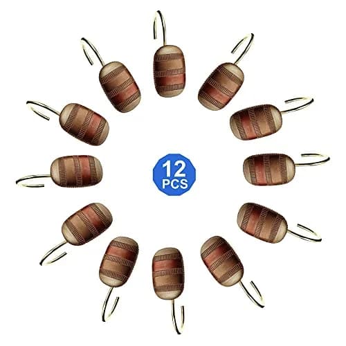 Popular Bath Contempo Shower Hooks 2 in x 2 in | Modern Classic Spice Design (70-120 chars) thumbnail 5