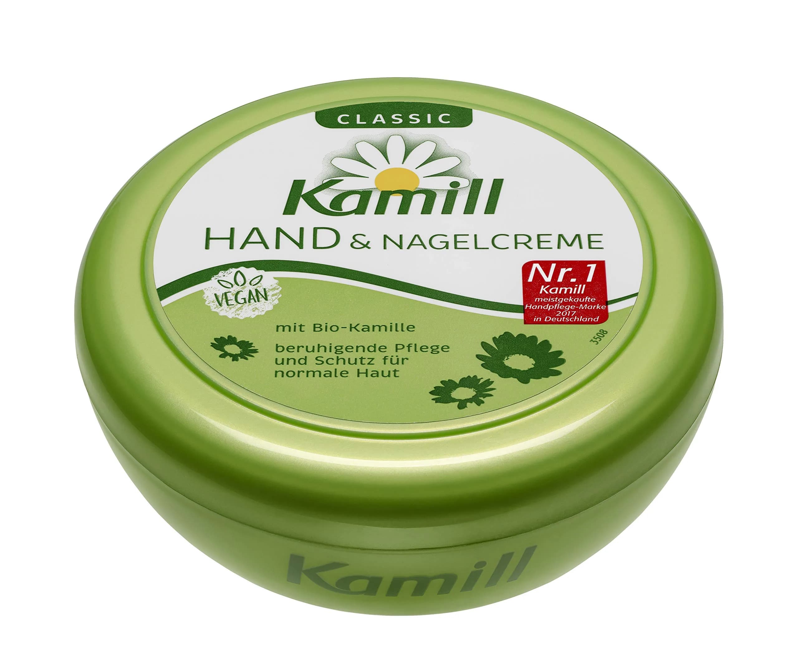 Kamill Classic Hand & Nail Cream with Bio Chamomile & Bisabolol 300ml (10.14 Fl Oz) | Soothing Care for Normal Skin — 2 x 250ml
