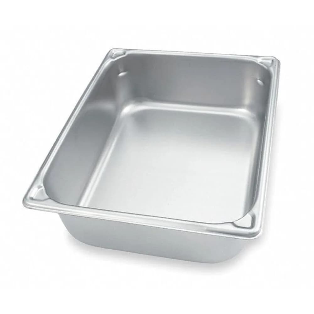 Vollrath 4" Deep Super Pan V™ Stainless Steel Half-Size Steam Table Pan | 8.3 Quart Capacity, Durable & Easy to Clean - main product image