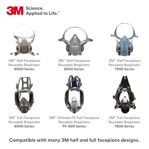 3M Ammonia Methylamine Respiratory Protection Cartridge 6004 | NIOSH Approved for Ammonia & Methylamine (105-120c) thumbnail 7