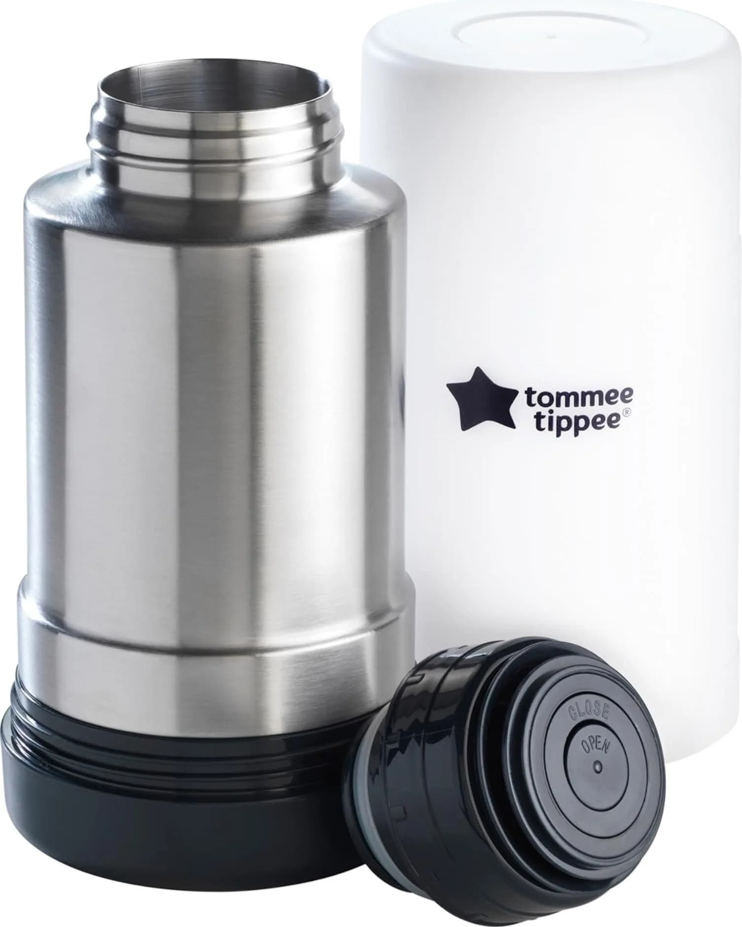 Tommee Tippee Travel Bottle & Food Warmer, Portable Thermal Flask, 421.34 cu in | Keeps Water Hot for On-the-Go Feeding - main product image