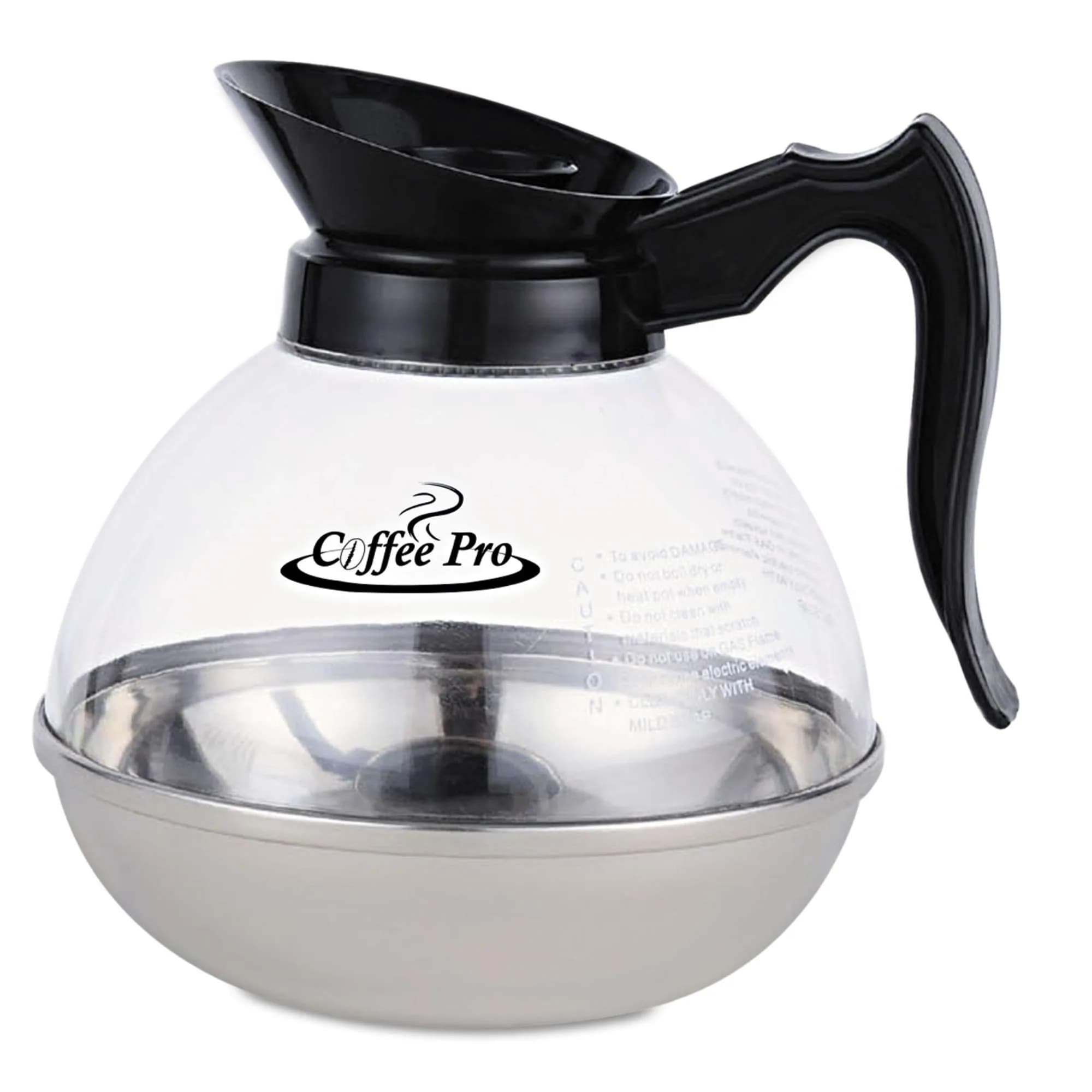 Coffee Pro CPU12 Unbreakable Coffee Decanter 12 Cup | Durable Stainless Steel & Polycarbonate - main product image