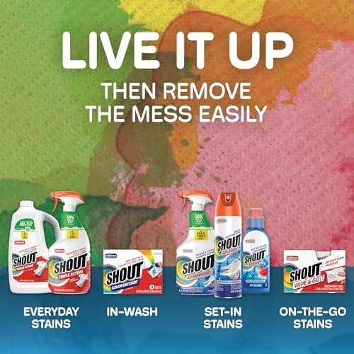 Shout Advanced Gel Laundry Stain Remover Spray 22 Fl Oz (651 ml) | Tough on Stains, Gentle on Fabrics thumbnail 9