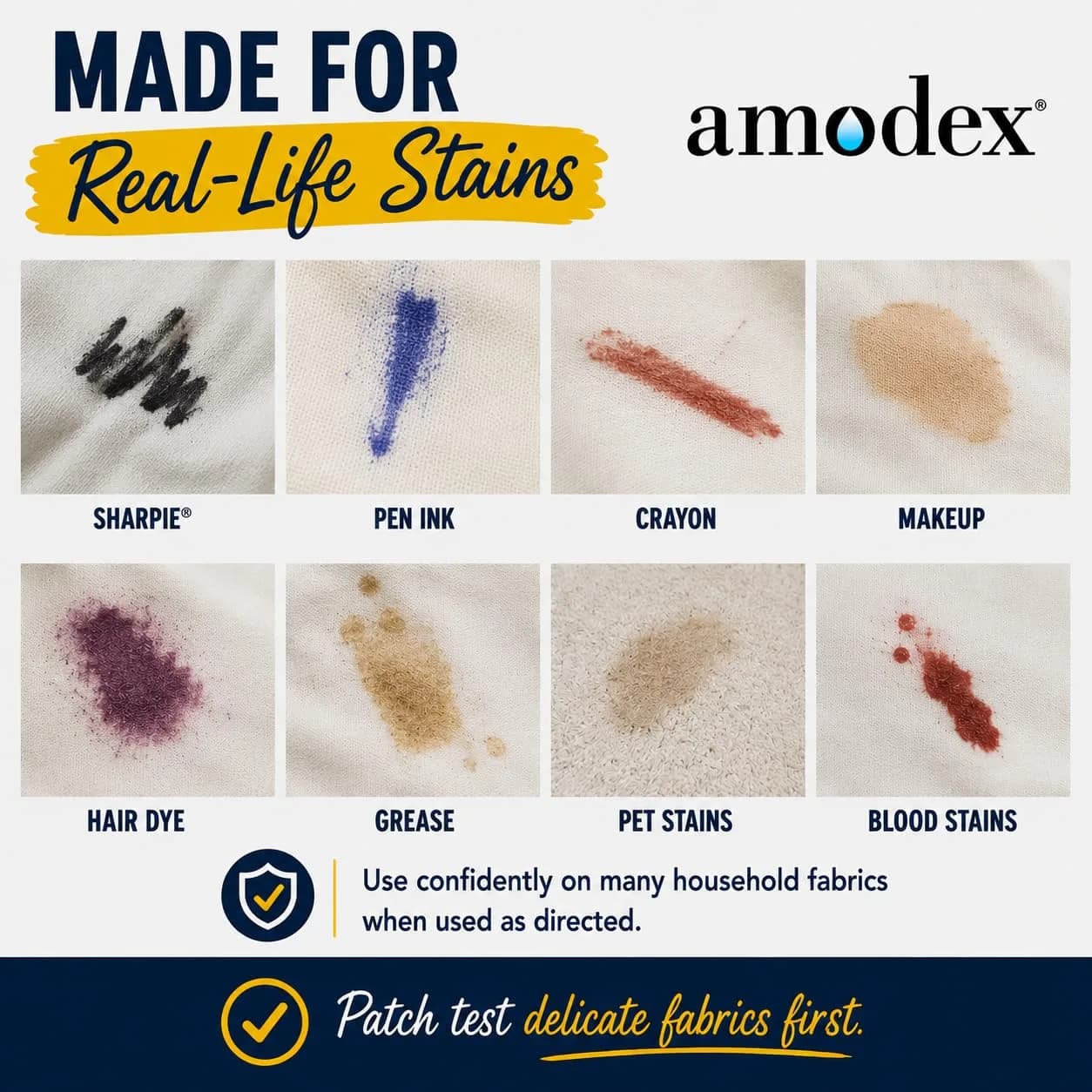 Amodex Ink & Stain Remover Traveler 0.5oz Bottle with Built-in Brush | Eco-Friendly, Non-Toxic, USA Made thumbnail 5