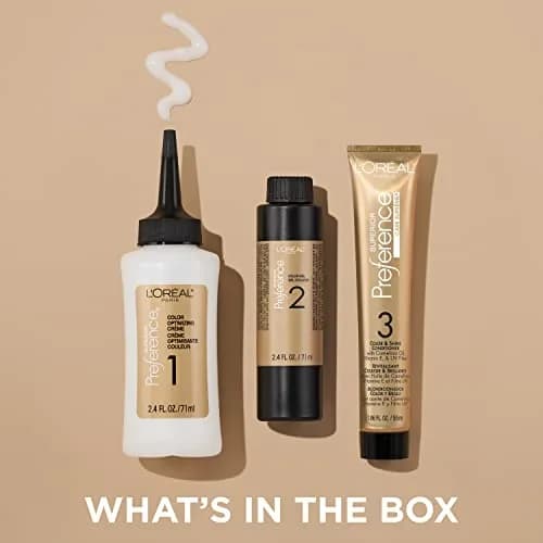 L'Oreal Paris Superior Preference Permanent Hair Color UL61 Ultra Light Ash Brown | Fade-Defying Shine System thumbnail 3