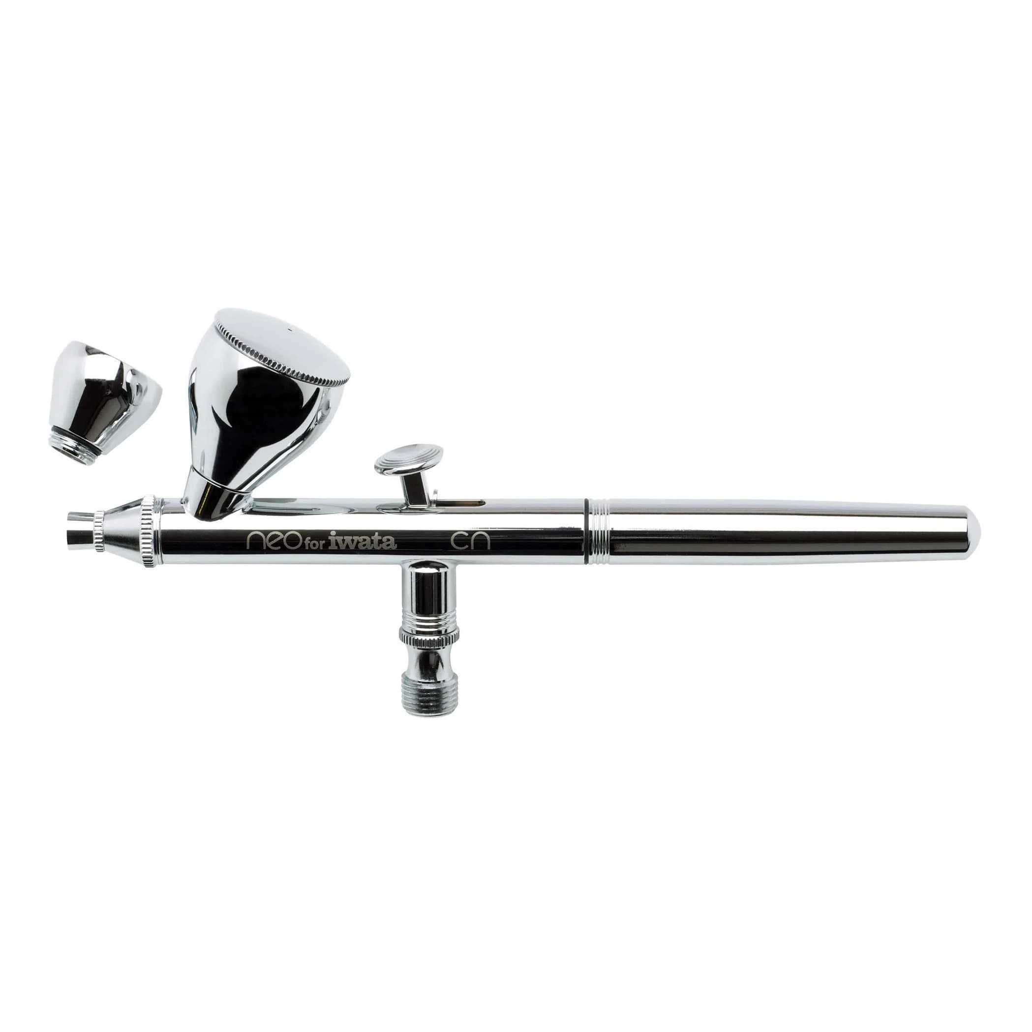 Iwata NEO CN Dual Action Airbrush Kit with 0.24 oz & 0.10 oz Cups | Fine Atomization for Arts & Crafts - main product image