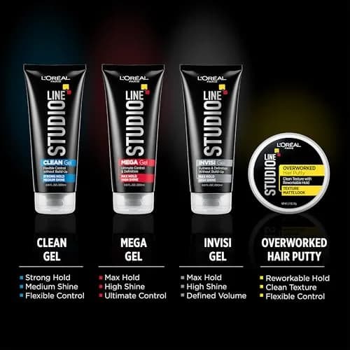 L'Oreal Paris Studio Line Invisi Gel Strong Hold 201ml (6.80 oz) | Maximum Volume & Hold thumbnail 4