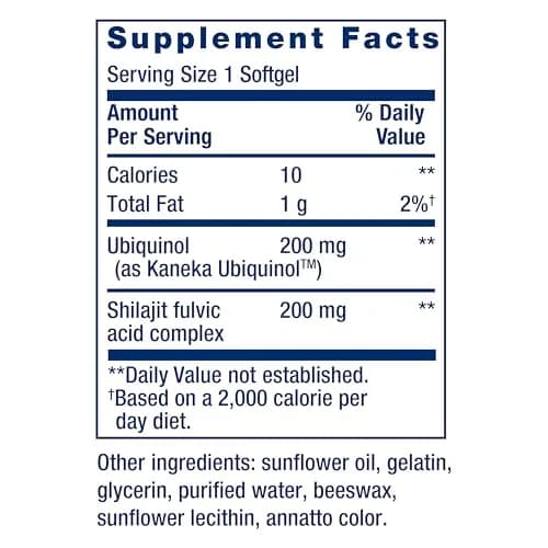 Life Extension Super Ubiquinol CoQ10, 200 mg, 30 Softgels thumbnail 3