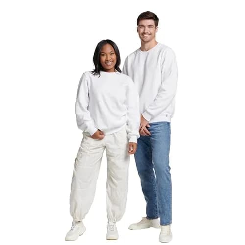 Russell Athletic Dri-Power Fleece Crew - White - X-Large | Moisture Wicking, Warm & Durable thumbnail 1