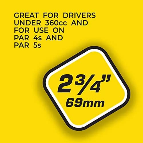Pride Sports Golf Tee, 2-3/4 inch Deluxe Tee, White | Solid Hardwood, Durable Performance thumbnail 5