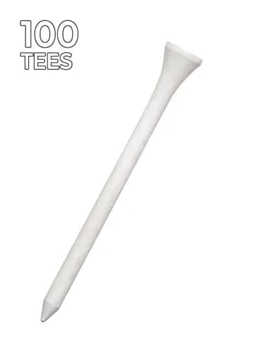 Pride Sports Golf Tee, 2-3/4 inch Deluxe Tee, White | Solid Hardwood, Durable Performance thumbnail 2