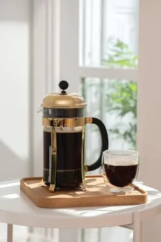 Bodum 34oz Chambord French Press Coffee Maker, High-Heat Borosilicate Glass, Gold – Made in Portugal thumbnail 5