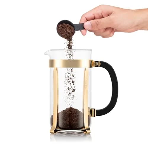 Bodum 34oz Chambord French Press Coffee Maker, High-Heat Borosilicate Glass, Gold – Made in Portugal thumbnail 2