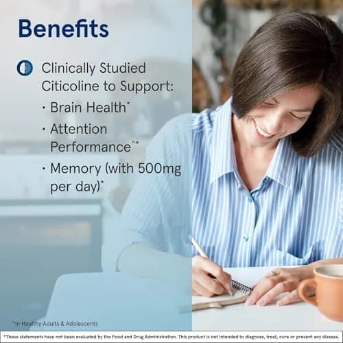 Jarrow Formulas Citicoline CDP Choline 250 mg Capsules | Brain Health Support, Memory Support, Cognitive Performance, Vegan-Friendly (120 Count) thumbnail 4