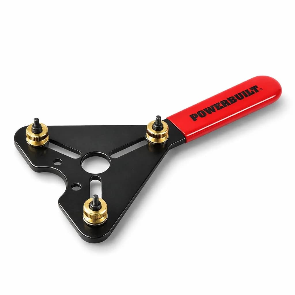 Powerbuilt AC Clutch Holding Tool, Adjustable Pin, Non-Slip Handle | Vehicle Repair