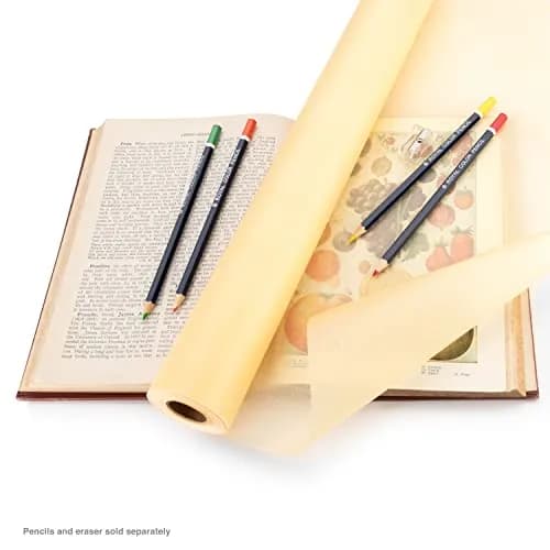 Bee Paper Sketch and Trace Roll, Canary Yellow 12-inch x 50-yard | Acid-Free Drawing Paper for Artists thumbnail 6