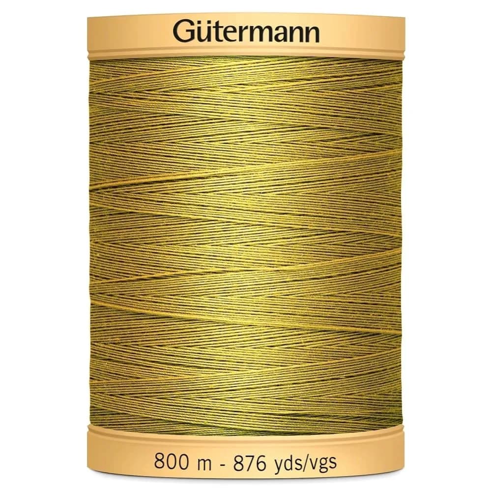 Gütermann Natural Cotton Thread, 800m (875 yd) Indigo Blue | All-Purpose Mercerized Cotton for Hand & Machine Sewing — Sunset Orange