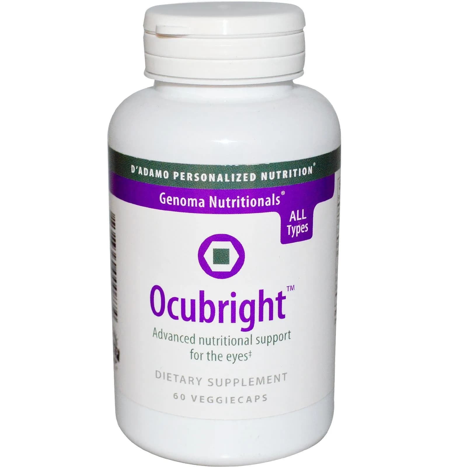D'Adamo Personalized Nutrition Ocubright 60 Count | Eye Support & Dietary Supplement — Capsule