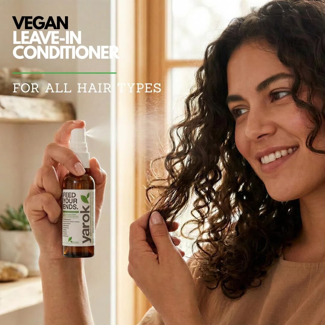 YAROK FOOD FOR YOUR HEAD. GOOD FOR THE EARTH. Vegan Leave-In Conditioner 4oz | Organic Heat Protectant & Detangler thumbnail 2