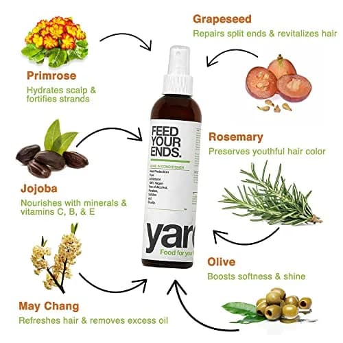 YAROK FOOD FOR YOUR HEAD. GOOD FOR THE EARTH. Leave-In Conditioner 8oz | Organic Heat Protectant & Detangler thumbnail 4