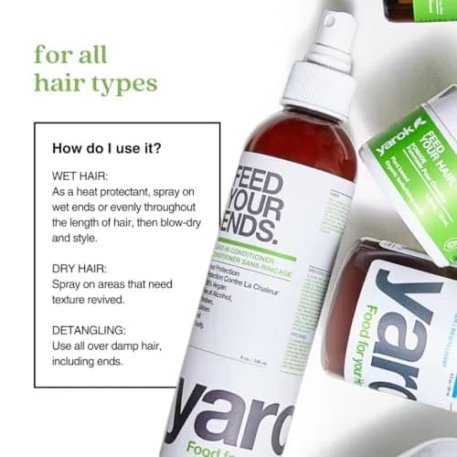 YAROK FOOD FOR YOUR HEAD. GOOD FOR THE EARTH. Leave-In Conditioner 8oz | Organic Heat Protectant & Detangler thumbnail 9