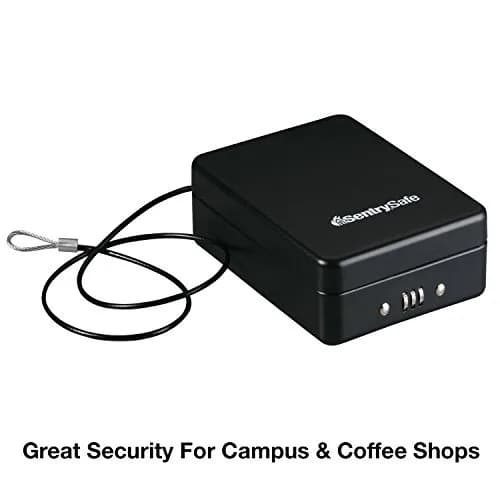 SentrySafe P005C Small Lock Box with Combination Lock, 0.05 cu ft (2.6 x 5.9 x 8.0 in) | Portable Security for Valuables thumbnail 4