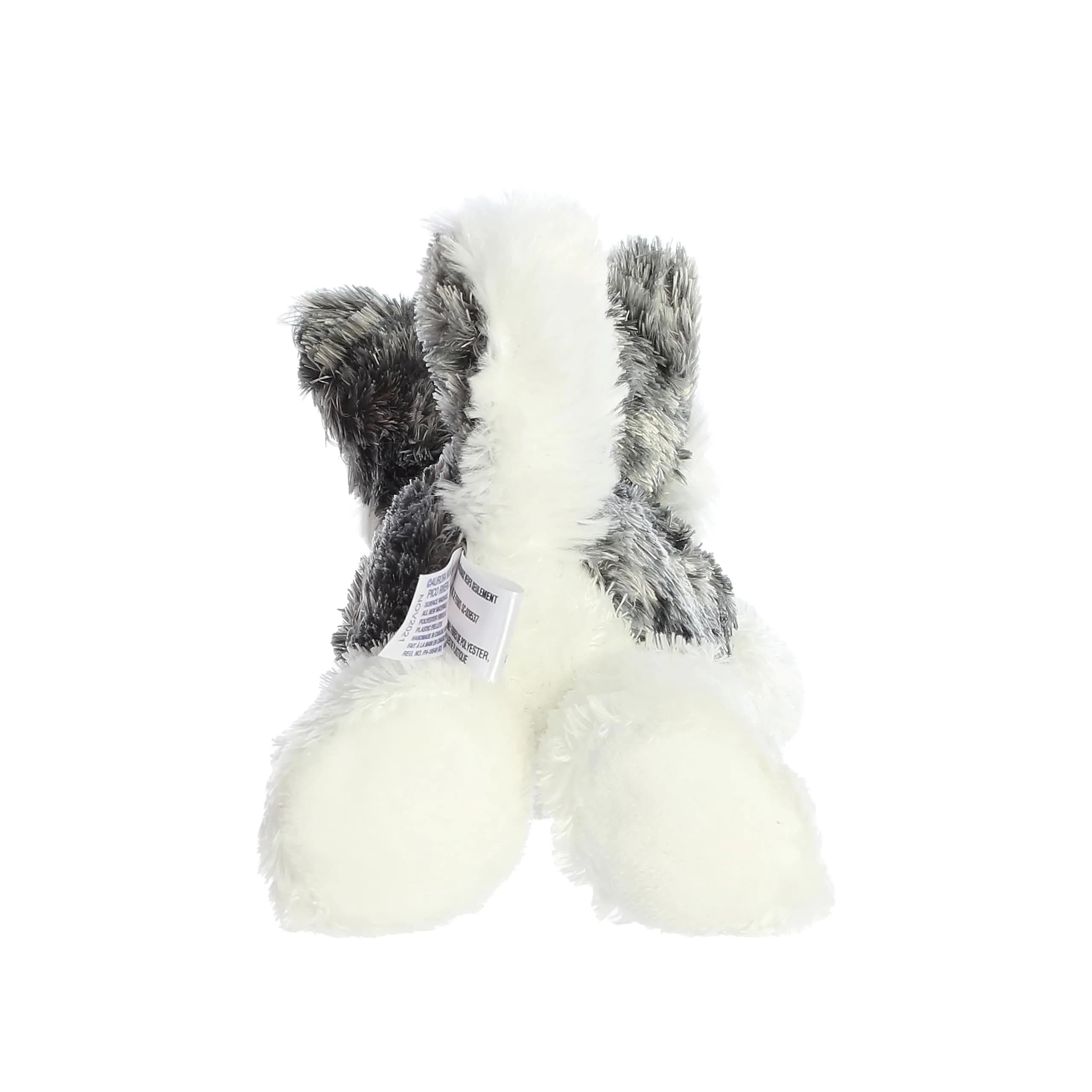 Aurora Adorable Mini Flopsie Mush Husky Stuffed Animal Toy - 20.3cm (8 Inches) Gray | ASTM-Tested for Safe Play thumbnail 4